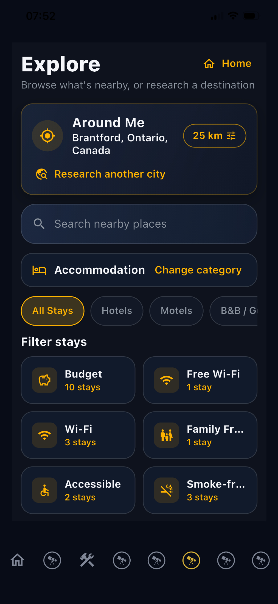 ExploraBuddy accommodation filters